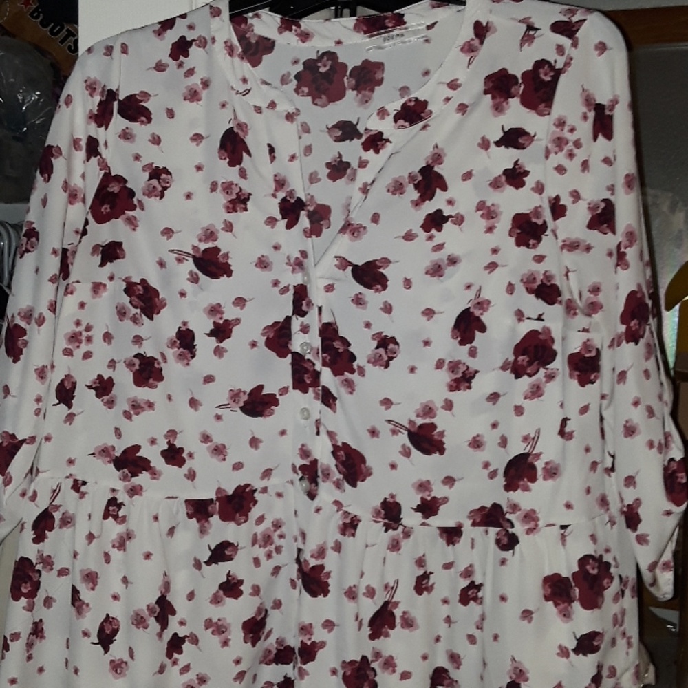 Modcloth blouse, peplum, 1x